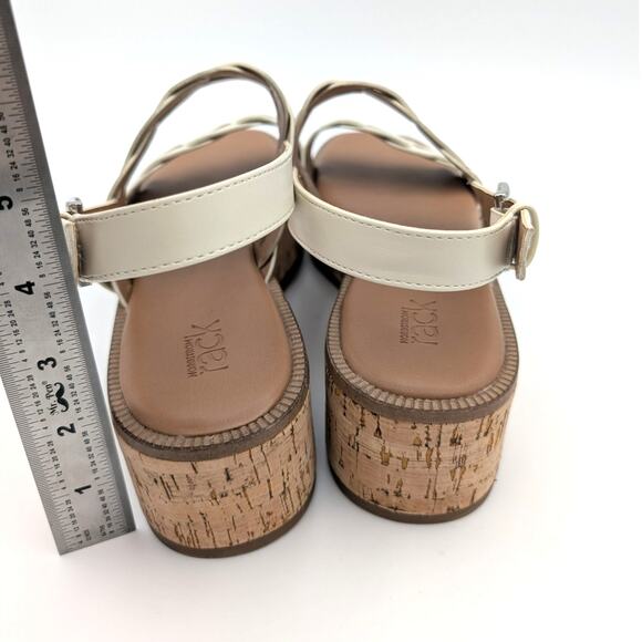 Nordstrom Rack Pennie Braided Platform Sandal Women's Cream Size US10M - Picture 5 of 10